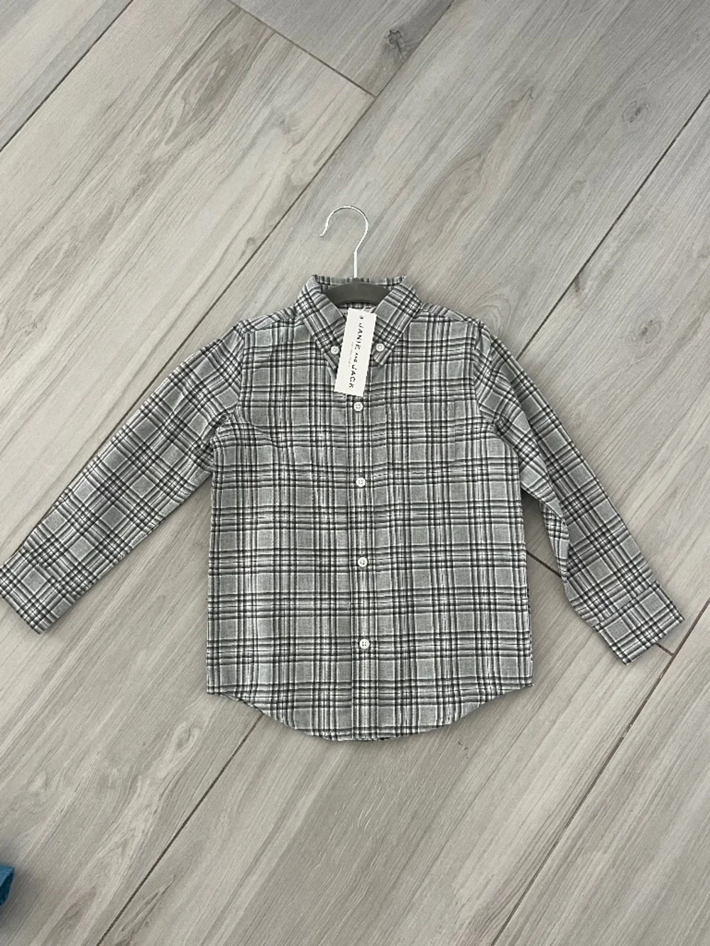 Janie and Jack 3t grey button down